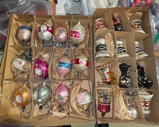 Vintage West Germany Christmas Ornaments