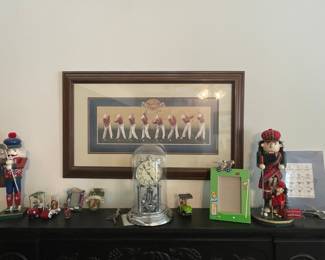 Golf Themed Nutcrackers and Mantel Decor