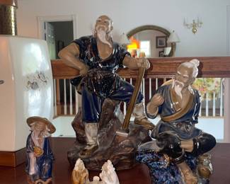 Chinese Shiwan Mudman Figurines