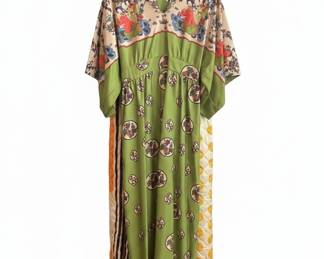 Leslie Fay Original Dress Vintage Kimono Style