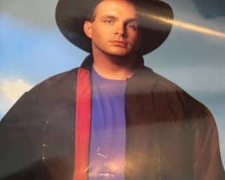 Garth Brooks "Ropin' the Wind" Poster Vtg