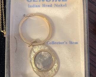 Indian Head Nickel Keychain