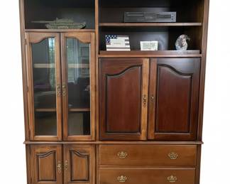 Vintage Wood Entertainment Center
