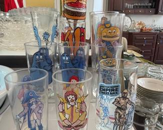 McDonaldland Characters and Star Wars "The Empire Strikes Back" Glasses