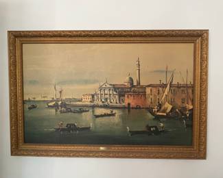 Venetian Canal Scene Painting 