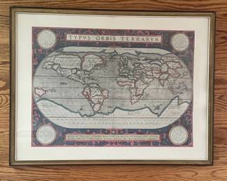 Typus Orbis Terrarum World Map Print