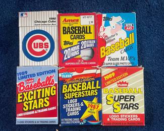 Assorted Baseball Card Boxes (1987-1990)