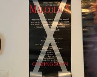 Malcolm X (1992) Original Movie Soundtrack Poster