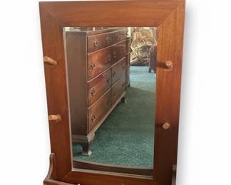 Vintage Shaving Mirror Dresser Top