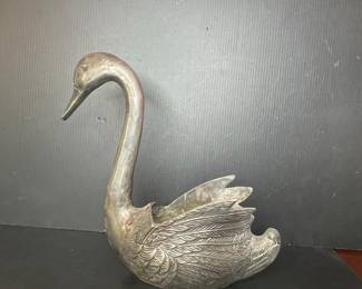 Silver Plated Swan Napkin Holder