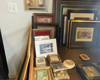 Assorted Framed Art and Decor Items