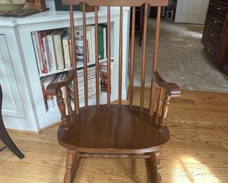 Vtg Windsor Style Rocking Chair