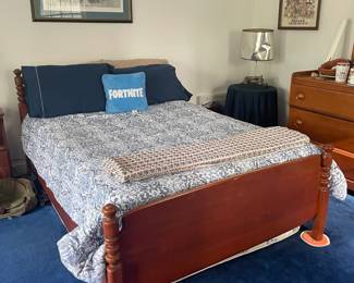 Traditional Cherry Spindle Bed Frame