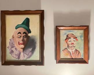 Vintage Clown Portraits 