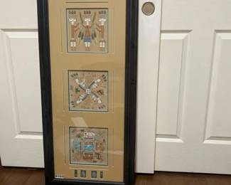 Native American Sand Art Picture