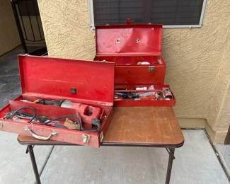 Milwaukee Sawzall And Steel Tool Box