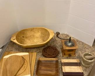 Wooden Bread Boards, Bowls, And More