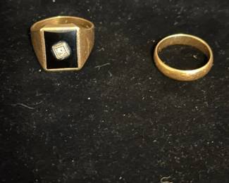  05 14K Gold Ring And 10K Gold Ring