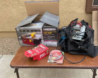 Tile Saw, Skill Saw, Sander, And Grinder