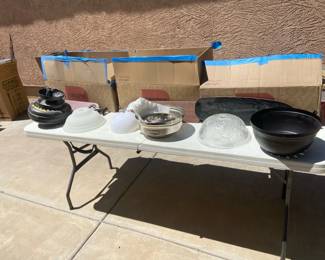 Three Ceiling Fans With Lights