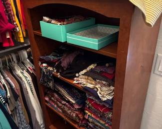 Assorted Scarves, Shells, Hats, And Bags