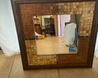Smaller Hand Crafted Mosaic Tiled Mirror