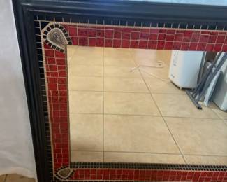 Stunning Hand Crafted Tiled Wall Hanging Mirror