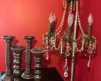 Chandelier  Flickering Amber Lighting