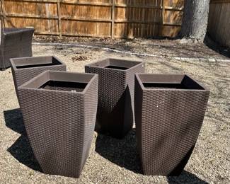 Polyrattan Planters