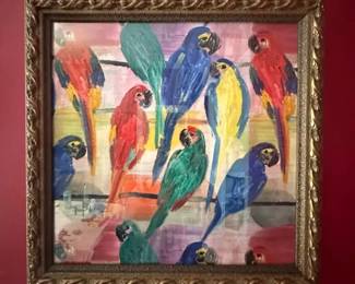 Vibrant Macaw Designer Art Decor