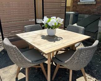 007 CO9 DESIGN Outdoor Dining Table  Chairs