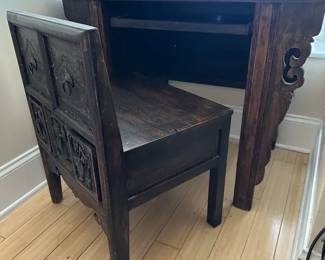 002 Chinese Butterfly Cabinet/Desk (Lot 1)
