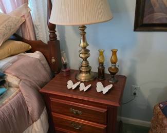 Two matching Broyhill side tables. 