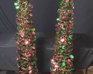 Sparkly Tinsel Trees