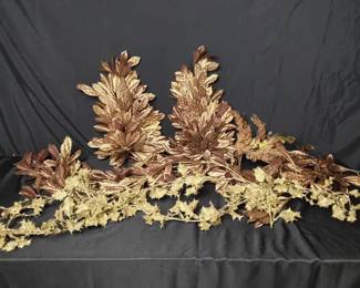 Golden Christmas Swag And Garland