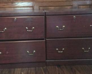 Locking Wood Filing cabinets