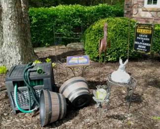 Yards Art And Water Hose Storage Box