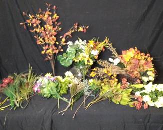 Faux Autumn Tone Flower Bouquets
