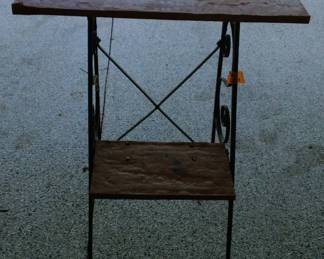 Metal Plant Stand With Wood shelves