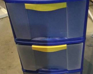Blue Sterilite Stackable Drawers