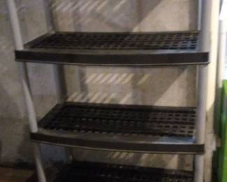 Utility 4 Shelves Unit Black