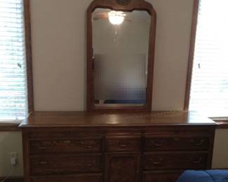 Basset Dresser With Vanity Mirror