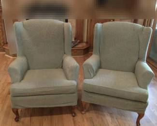 Justice Furniture Wing Back Chairs