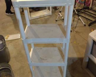 White 4 Tier Storage Shelf