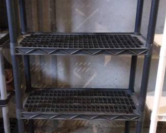 Black Plastic Storage Shelf