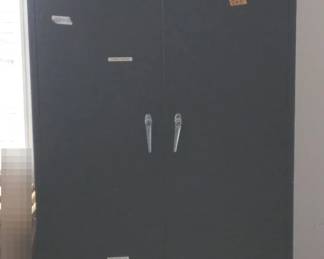 Tall Metal Work Cabinet