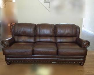 Lazboy Leather Couch With Studs