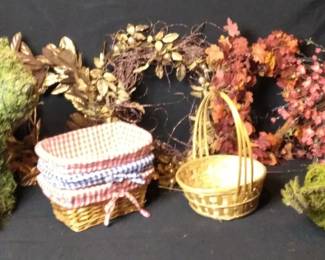 Decorative Wreaths And Moss Animals