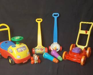 Vintage Fisher Price And Kiddieland Toys