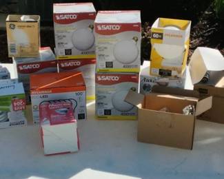 Assorted Incandescent And LED Lightbulbs